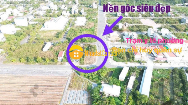 Vị trí góc đẹp 2 đường lớn ạ cg bá.n nền góc đẹp đường a5 a2 kdc tân phú, cái răng, tp. cần thơ